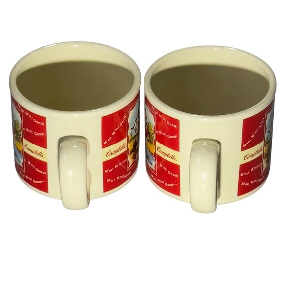 Set Of 2 Campbells Houston Harvest Ceramic Kids Mugs Vintage 1998 - Picture 7 of 11